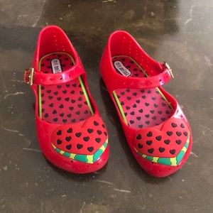 Mini Melissa jelly shoes size 8